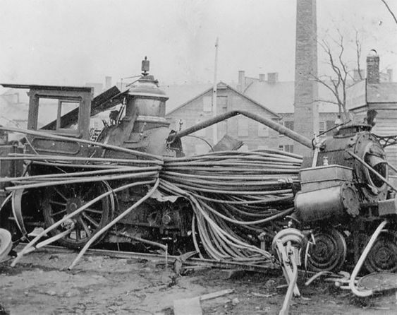 CivilWarTalk's tweet image. Locomotive-type boiler explosions | Railroads &amp;amp; Steam Locomotives cwtalk.us/3kY3emc #civilwartalk #civilwartrain #TrainEngine #BoilerExplosion