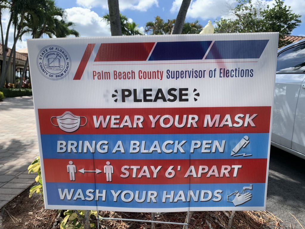 If you didn’t vote early or by mail like thousands of others in PBC, here are some precautions to know if you’re going in-person today: