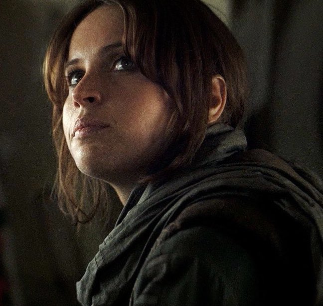 - Jyn Erso (portrayed by Felicity Jones) “We have hope. Rebellions are built on hope.”