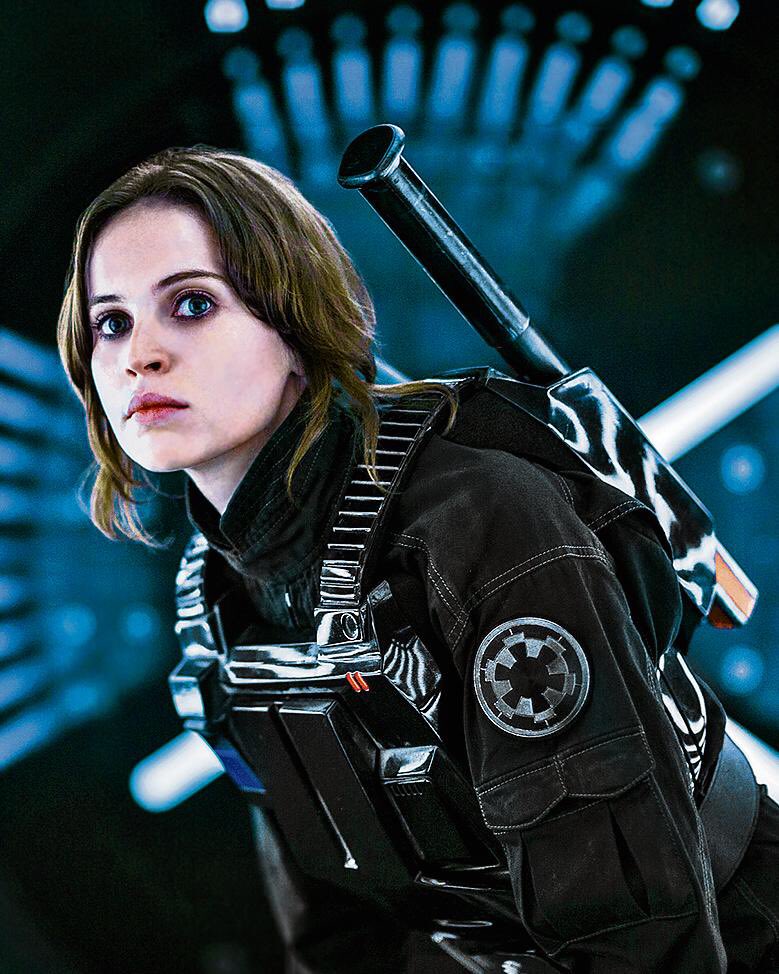 - Jyn Erso (portrayed by Felicity Jones) “We have hope. Rebellions are built on hope.”