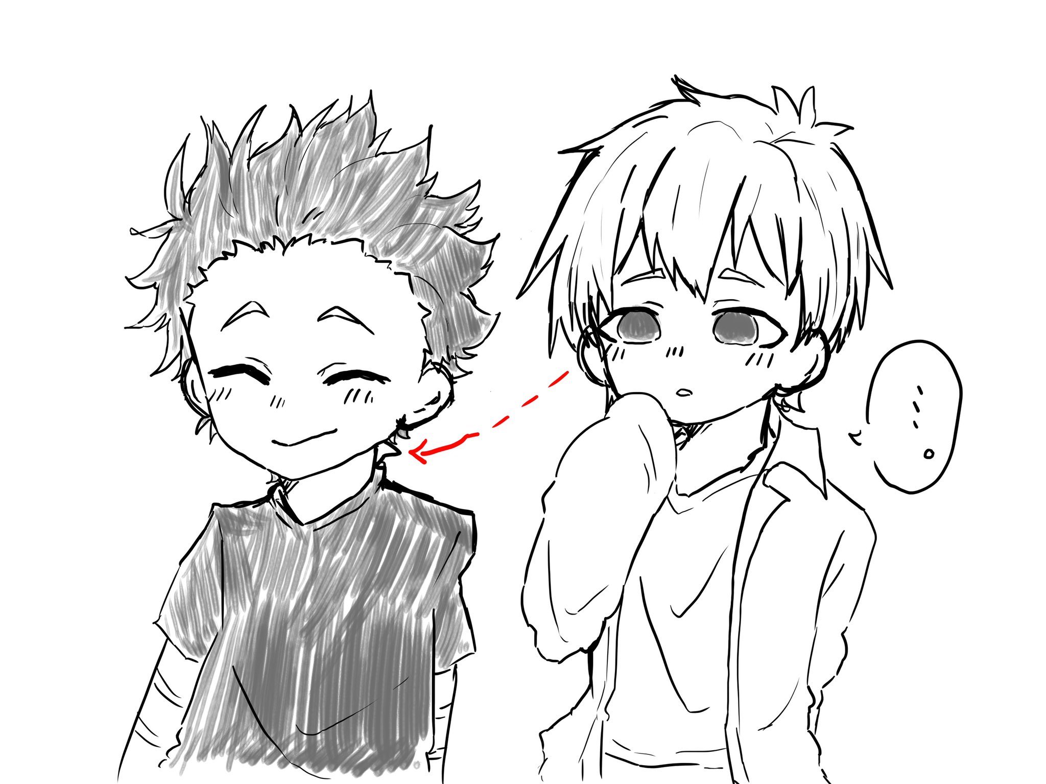 だんごぉ🐯 on X: ここ最近ずっと島田君が石田君のタグを気になっているのではと妄想していましたwやっとかけて良かった☺ 「石田の服のタグが気になる島田」  #聲の形 #石田将也 #島田一旗 t.colRVS0LvpB2  X