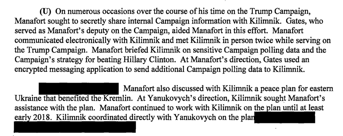 MANAFORT USED WHATSAPP - A COMPANY OWNED BY FACEBOOK - TO SEND GOP ELECTION DATA TO RUSSIAN INTELLIGENCE TO HELP PUTIN ON BEHALF OF TRUMP. This all making sense, yes? Not so tough the 5000th time people have heard it, I hope.