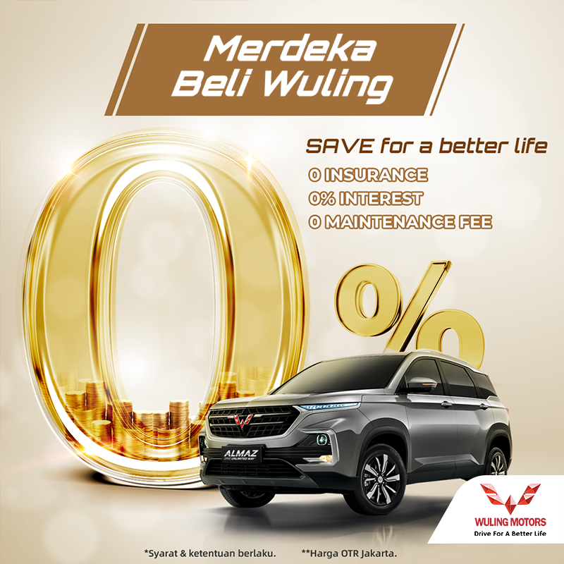 WulingMotorsID's tweet photo. Promo '#MerdekaBeliWuling' hadir dengan banyak penawaran menarik! Didukung oleh #WulingFinance, Anda bisa miliki mobil #WulingMotors idaman Anda dengan cicilan harian mulai dari Rp111rb saja!
Selain itu ada penawaran apa lagi sih? (1) https://t.co/wwQwARe7Me