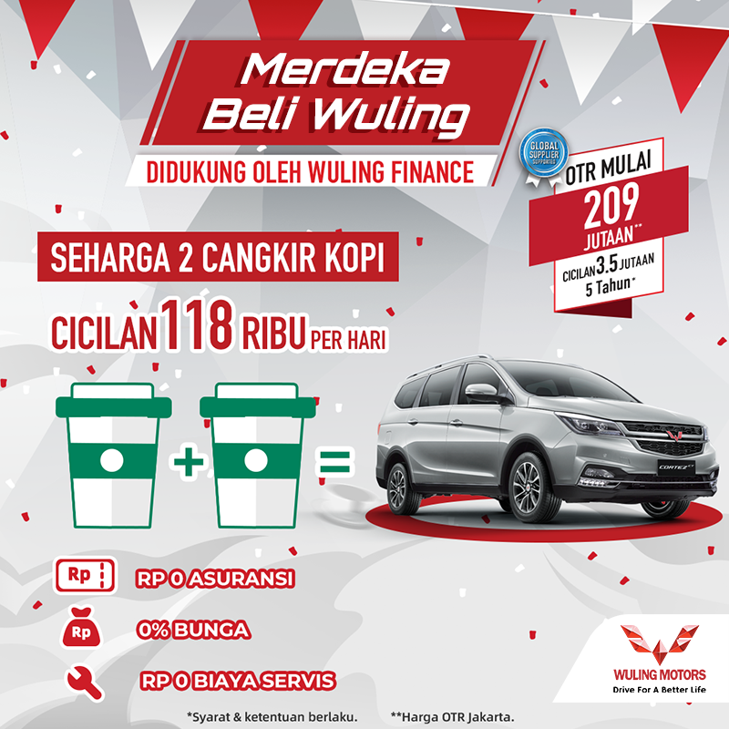 WulingMotorsID's tweet photo. Ada 100 pcs masker Wuling GRATIS* yang bisa Anda bawa pulang di setiap pembelian mobil Wuling! (3)

Tunggu apalagi, ayo miliki mobil Wuling idaman Anda sekarang juga!

*S&amp;K berlaku, info https://t.co/fKggAultWu

#WulingMotors #DriveForABetterLife #MerdekaBeliWuling https://t.co/tn0HjcoEu7
