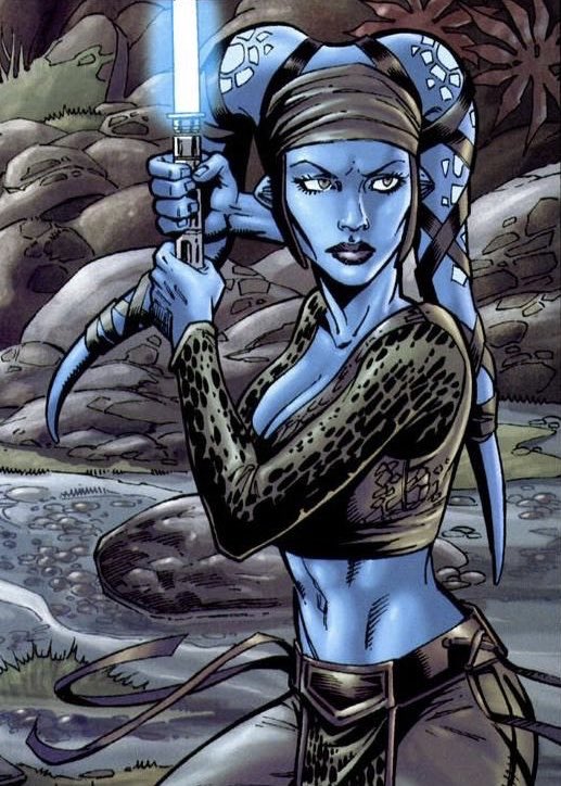 - Aayla Secura (portrayed by Jennifer Hale and Amy Allen) “Sometimes it takes courage to stick to one’s beliefs, young padawan”