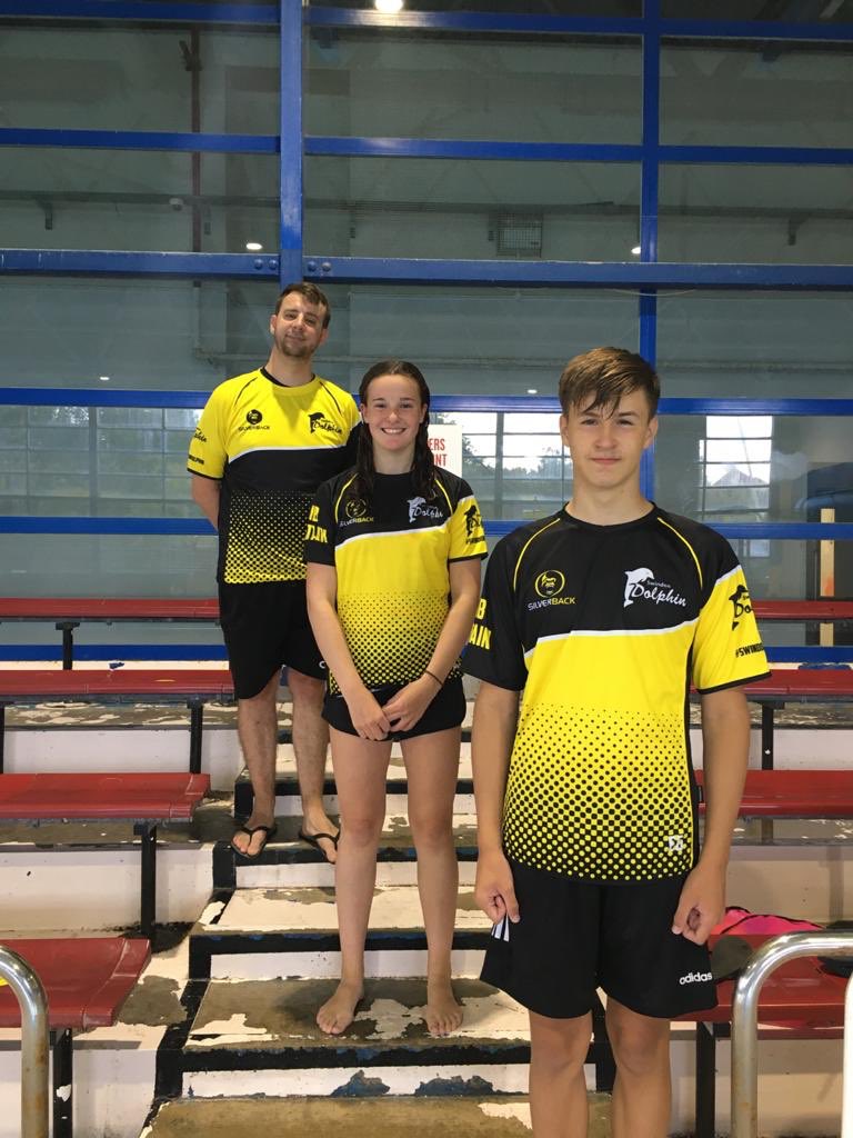 SwindonDolphin's tweet photo. Introducing our club captains for the next season: Aimee Masters and Ethan Gough who swim in our National squad coached by our head coach Lawrie! Congratulations both! https://t.co/4TyzO5DDuR