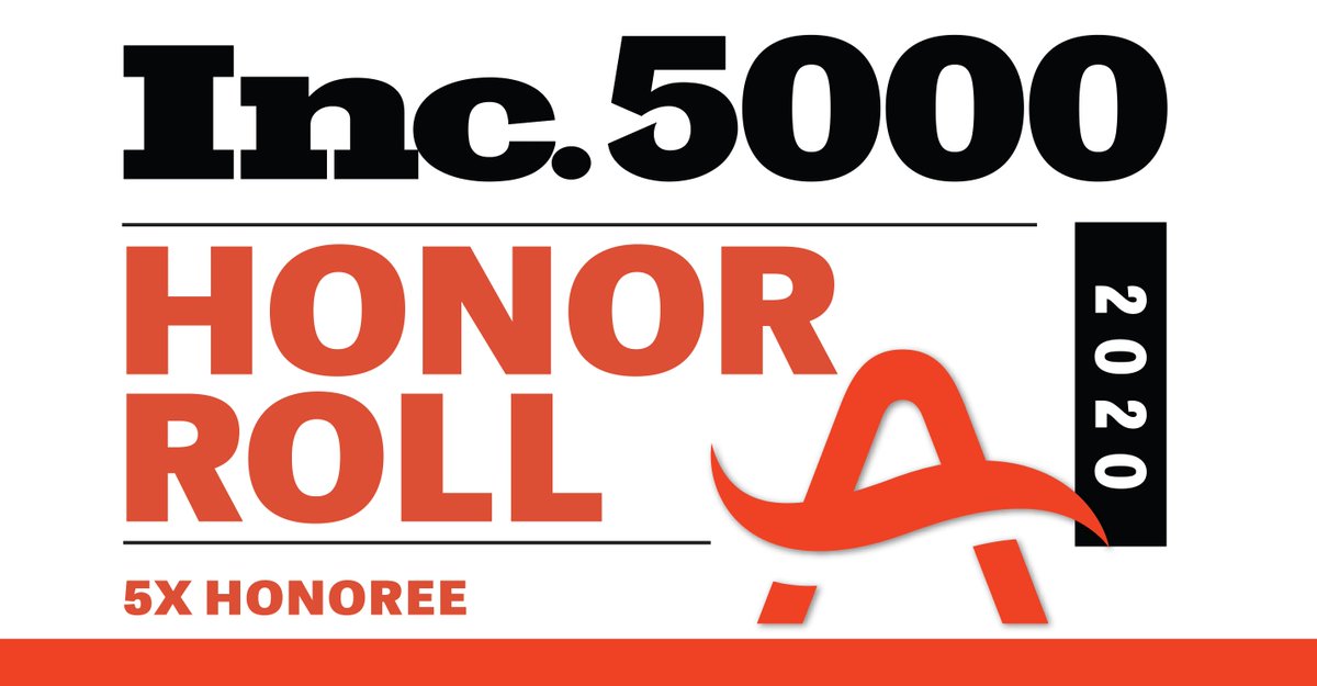 5 years in a row. We are humbled and honored. Mostly, we are incredibly proud of and thankful for our unparalleled team for showing up and EXCEEDING expectations #EverySingleDay. "Coming together is a beginning. Keeping together is progress. Working together is SUCCESS." #inc5000