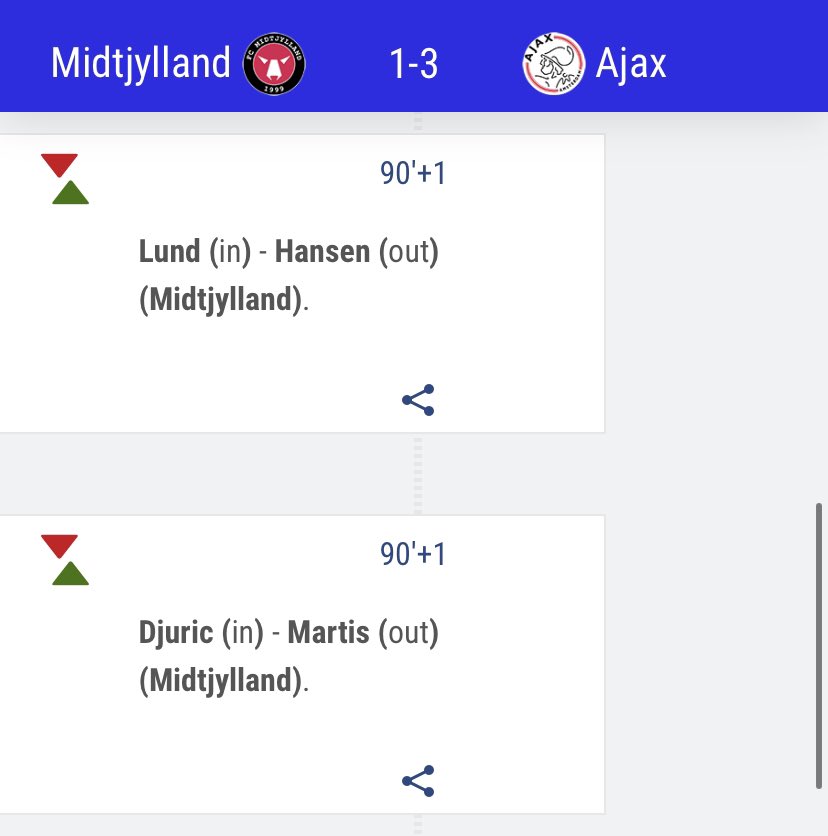 Kristian Hlynsson (2004) spilaði 25 mínútur með Ajax og Danijel Djuric (2003) spilaði 5 mínútur með Midtjylland er liðin mættust í 8 liða úrslitum @UEFAYouthLeague en leikurinn endaði með 3-1 sigri Ajax! Drengirnir koma báðir út akademíu <a href="/BreidablikFC/">Breiðablik FC</a> ⚽️ #ungstirnin