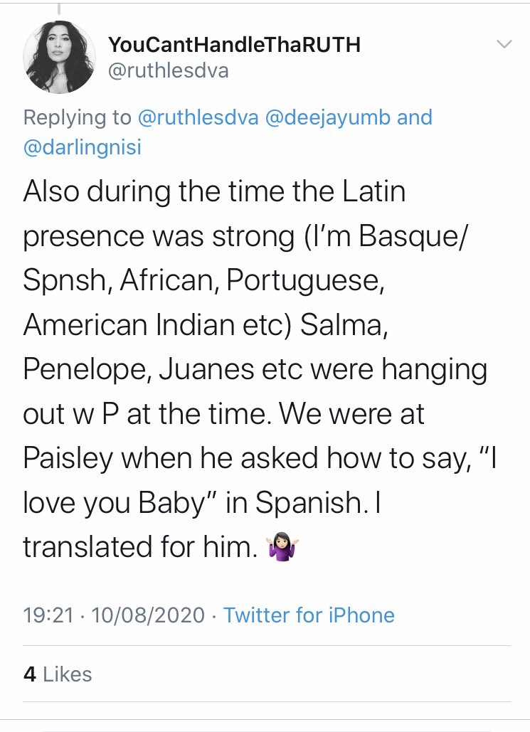 The Dance is another Latin tinged number to add to P’s 3121 Latin Era.Last time we went to Panama/Brazil, this time we go to Argentina/Uruguay.P’s Manager during the 3121 era  @ruthlesdva reinforced my view that the Latin presence around Prince was strong around this time.