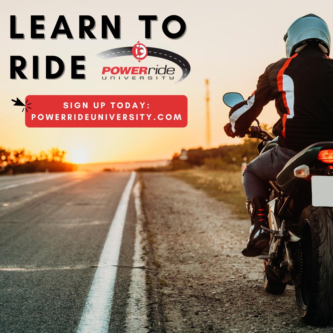 ColemanPower's tweet photo. Get ready to ride with PowerRide University certified motorcycle training! Sign up for your class today 🏍️ https://t.co/BXCZFRjJzo