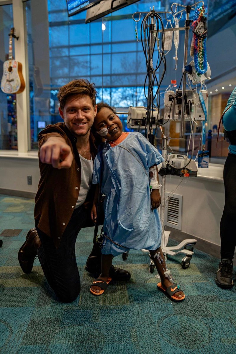 he often visits people in need and makes their days by how charming, funny, cute and empathetic he is  