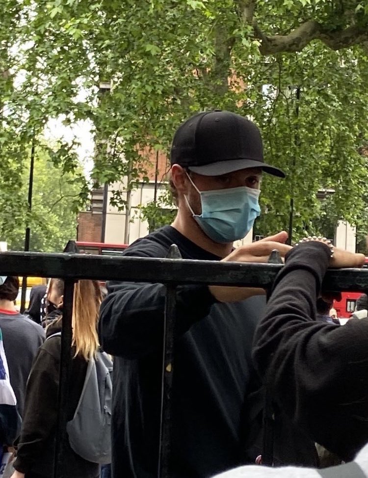 he attended BLM protests and stands up against racism and harshly criticizes trump for racist remarks