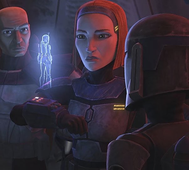 - Bo-Katan Kryze (portrayed by Katee Sackhoff) “I’m here to rescue you, that’s all you need to know”