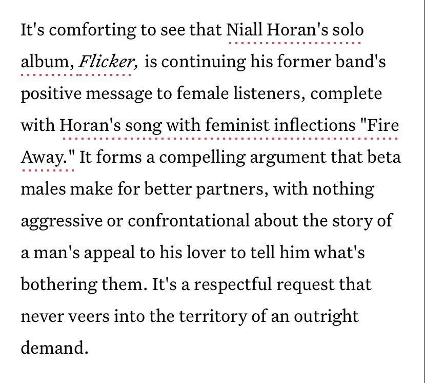 these are reasons which prove that niall is a good man because there are many reasons not just one