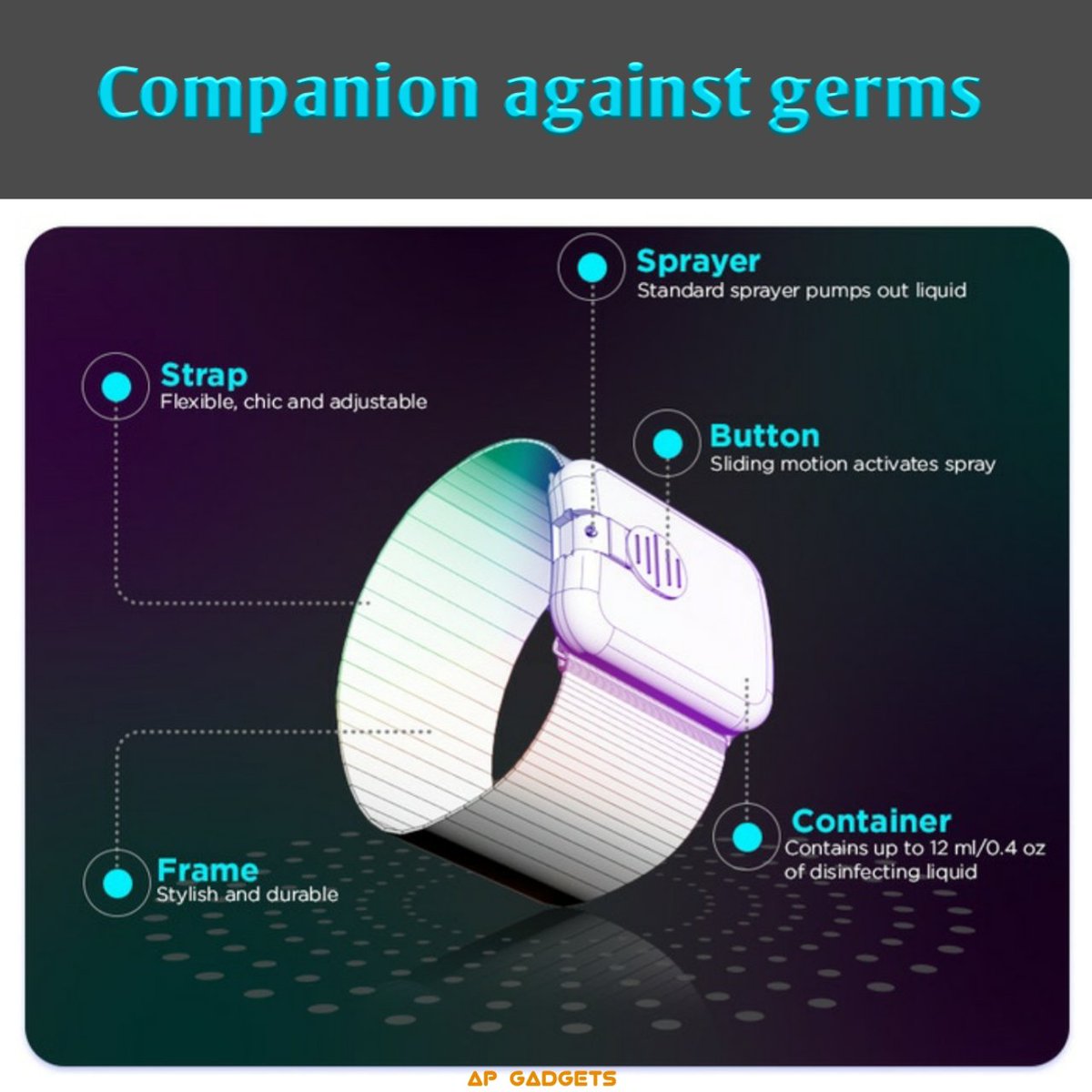 ap_gadgets's tweet image. PumPiX Wearable Sanitizing Dispenser:
A wearable and portable gadget with a liquid sanitizing dispenser to maintain cleanliness all day.

#COVID19 #Corona #CoronaVirusUpdates #gadgets #KICKSTARTERcampaign #sanitizer #technology