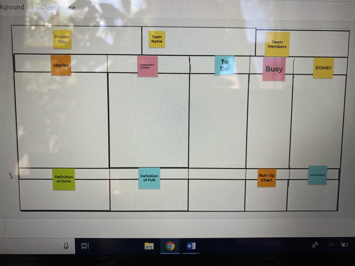 JesGilbert5's tweet photo. Getting excited to launch ๐ my first #eduscrum unit with a new 8th grade class tomorrow!
Weโre all ready with a virtual flap board made on @jamboard
@eduscrum #studentbased #inquiry #love2learn #civics https://t.co/ed2tcGS7KH