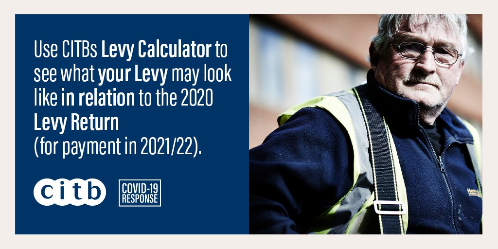 CITB_UK's tweet photo. Announcing CITBs Levy Calculator which can provide a guide to your 2020/21 bill based on the 2019 Levy Return (for the 2018/19 tax year). 

To use the calculator please click here 👉 https://t.co/QPBgmJpQdG https://t.co/QdM7a8qXn1