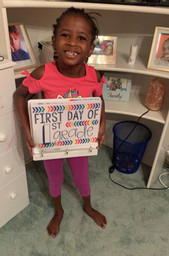 missoneals's tweet photo. We made it through day one!!! #firstdayofschool #firstdayofvirtuallearning #remotelearning #b2s #iteachtoo #iteachfirst #firstgraderox First Grade is Really The BEst Grade!!! https://t.co/sqnrAR46Ob