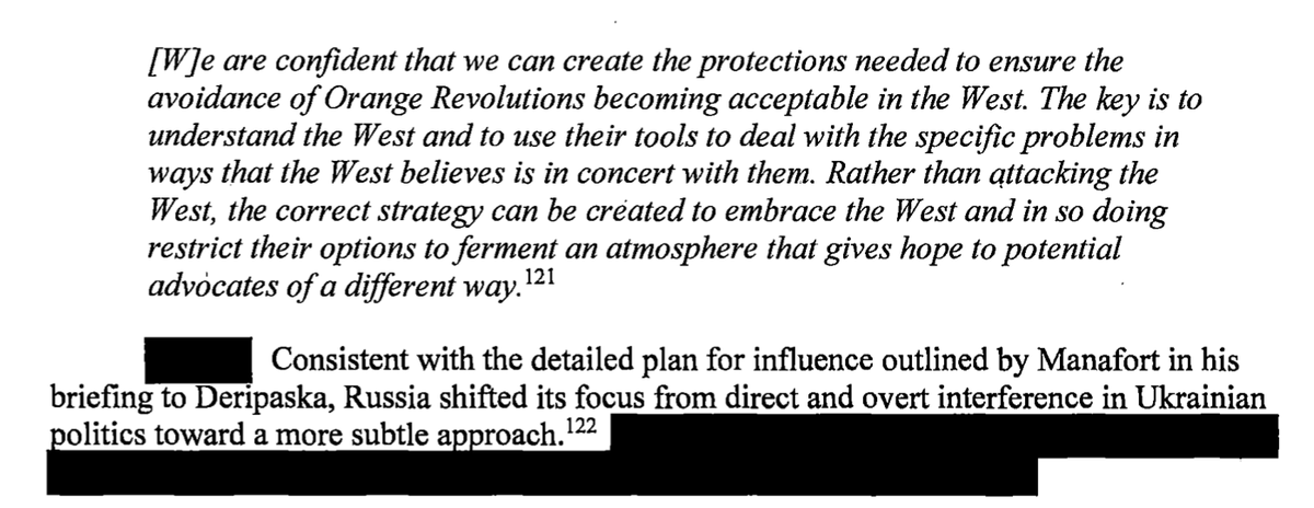 MANAFORT'S OBJECTION WAS TO MAKE SURE WHEN PUTIN TOOK OVER A DEMOCRACY THERE WAS NO RESISTANCE.TRUMP HIRED A GUY WORKING ON A MASTER PLAN TO DESTROY WESTERN DEMOCRACY FOR PUTIN. 
