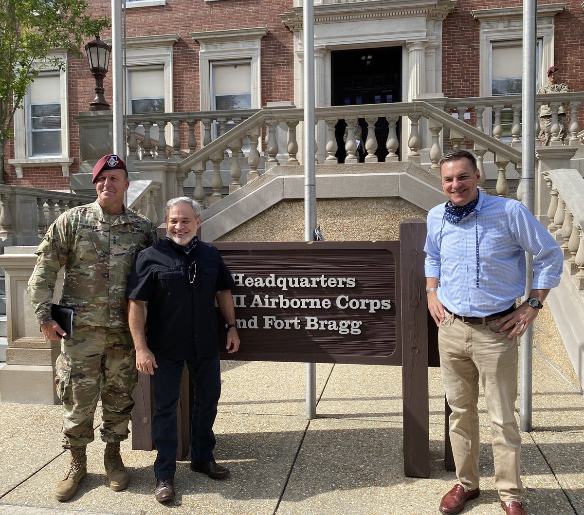 Rep. Richard Hudson (@reprichhudson) on Twitter photo It was an honor to host <a href="/ENERGY/">U.S. Department of Energy</a> <a href="/SecBrouillette/">Dan Brouillette</a> at @FtBraggNC this morning for a discussion with Lt. Gen. Kurilla of the <a href="/18airbornecorps/">XVIII Airborne Corps & Fort Bragg</a> about energy priorities for our military here & around the globe. I‘ll continue to work with the Trump administration to support Fort Bragg. It was an honor to host <a href="/ENERGY/">U.S. Department of Energy</a> <a href="/SecBrouillette/">Dan Brouillette</a> at @FtBraggNC this morning for a discussion with Lt. Gen. Kurilla of the <a href="/18airbornecorps/">XVIII Airborne Corps & Fort Bragg</a> about energy priorities for our military here & around the globe. I‘ll continue to work with the Trump administration to support Fort Bragg.