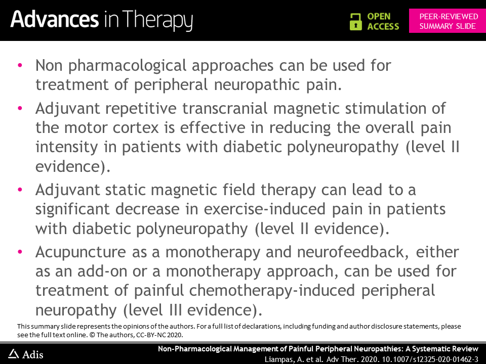 Our latest systematic review looks at non-pharmacological treatment options for painful peripheral #neuropathies. The full article can be read #openaccess here: bit.ly/3ggnfBf <a href="/takiszis/">Panagiotis Zis</a> <a href="/ucyneuro/">Department of Neurology - University of Cyprus</a> <a href="/giuvarr/">giuvarr</a>