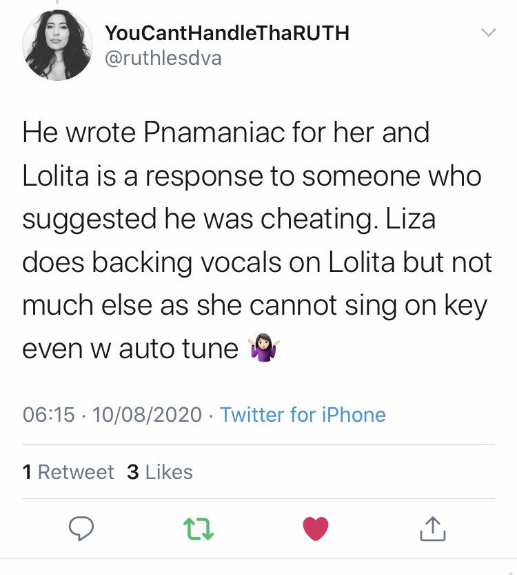 The Dance is my fave cut from 3121 & one of his most intense, poetic, potent & underrated tracks.It’s stylish too & like TAC, it occupies a unique space in his catalogueThe backing vocal is likely to be Tamar.Liza is 'guest’ performer but according to  @ruthlesdva 