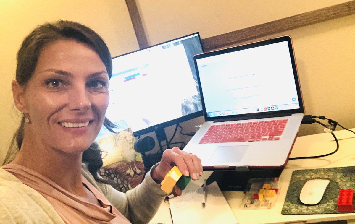 Virtual learning- still hands on. Great time facilitating this training. #legoeducation