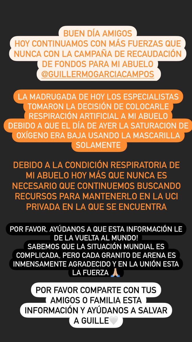 anipily95's tweet photo. Por favor! Ayúdame con un RT! Necesitamos ayuda económica para mi abuelo @guillermosucre https://t.co/N81z1QPg1u