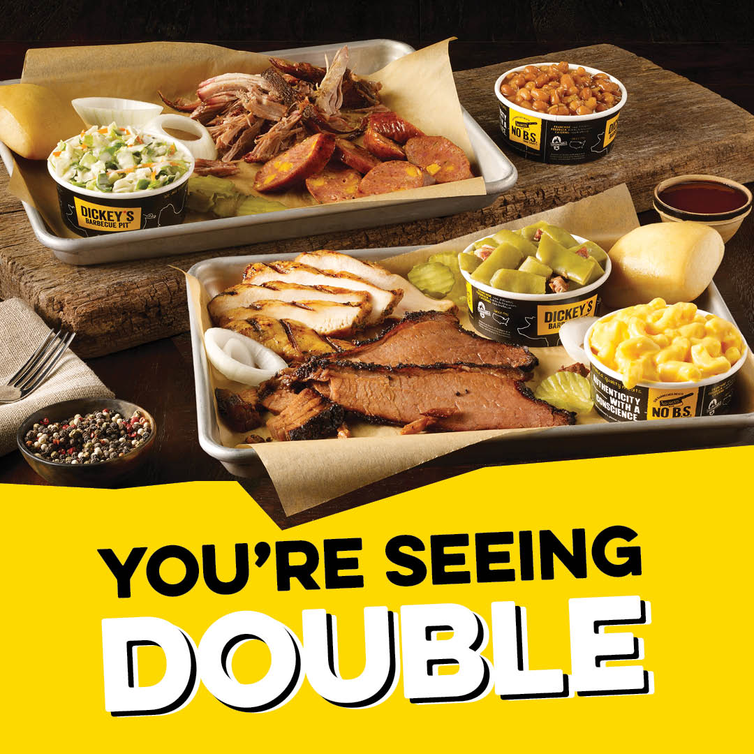 Dickeys's tweet photo. Snag this smokin' deal before it's gone! Order Dickey's #2for24 at https://t.co/ux2s7ryy5R or on the APP and get FREE doorstep delivery. 
https://t.co/V3JiNxfri1 https://t.co/pG7i5NTRAR