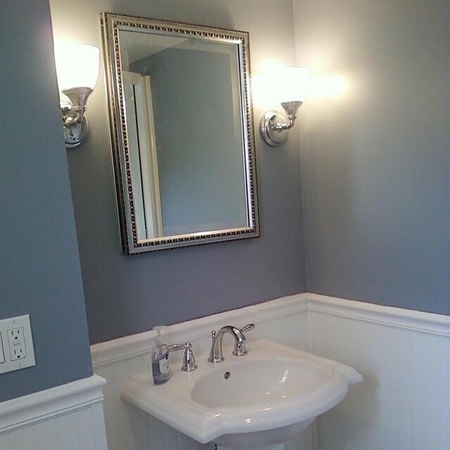 Isn't the baby blue color perfect in this bathroom?

#bathroomremodel #bathrooms #babyblue #njbathroom #njcontractor #nj #newjersey #mirror #sink #somersetcounty #morriscounty instagr.am/p/CECQtxHjjxi/
