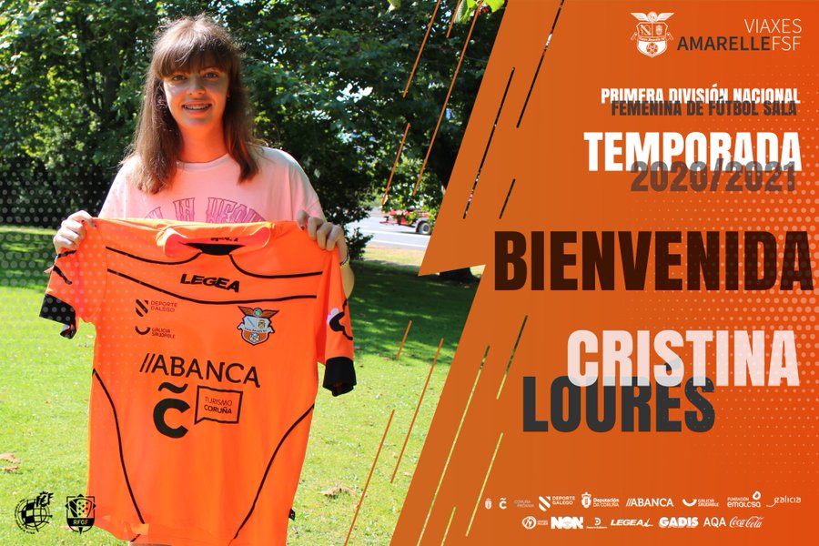 La promesa ferrolana en ciernes, Cris Lourés, firma con el Viaxes Amarelle FSF para la Primera División Nacional Femenina FS