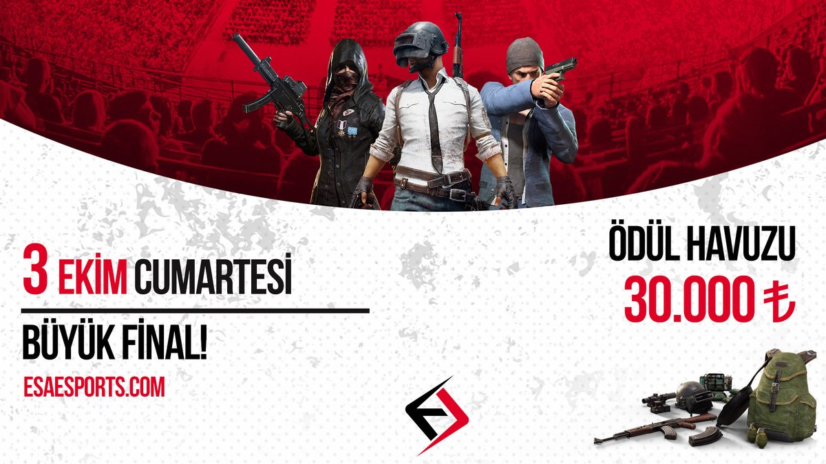 Türkiye'nin en büyük espor arenası ESA Esports, etkinliklerine 30.000TL ödül havuzlu PUBG Duo turnuvası ile 29 Ağustos'ta başlıyor. Tüm haftaların kayıtlarına ve duyurular sayfasına pdc.gg/ESA linkindeki ESA Esports etkinlik sayfasından ulaşabilirsiniz.