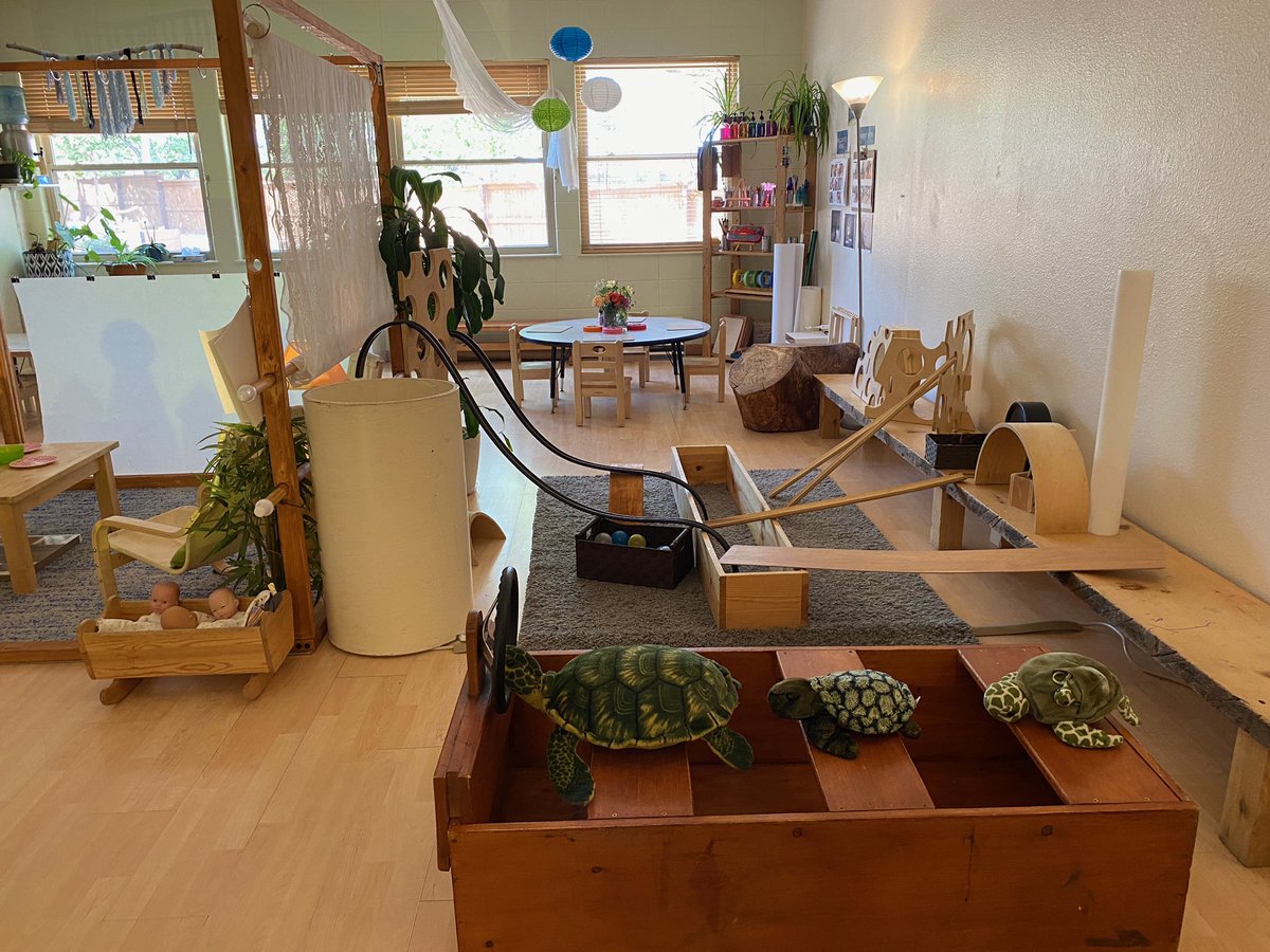 BoulderJourney's tweet image. Our objective, which we always will pursue, is to create an amiable environment, where children, families, and teachers feel at east. - Loris Malaguzzi
Welcome to the 20/21 school year.
Here are glimpses classrooms, ready to welcome joy, learning, curiosity, and discovery.