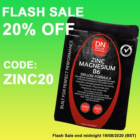 DeluxeFuel's tweet photo. Flash Sale ends midnight 19/08/2020
#zinc #zma #supplements #gym #sleep https://t.co/gmc1d5EvgI