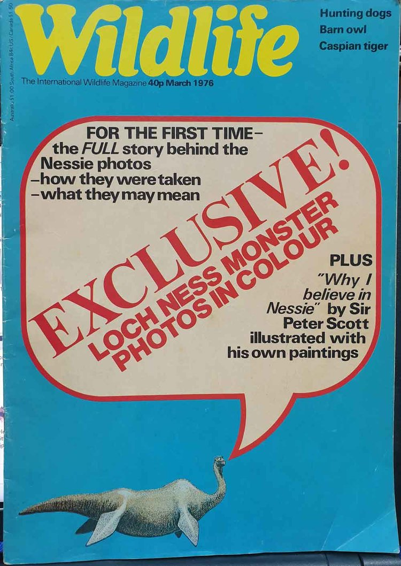 Incidentally, the beloved and oft-mentioned fact that Nessiteras rhombopteryx is an anagram of ‘Monster Hoax by Sir Peter S’ is a coincidence; Peter Scott had a long-standing serious interest in  #Nessie, ‘believed’ in its existence, and was not in this for shits and giggles.