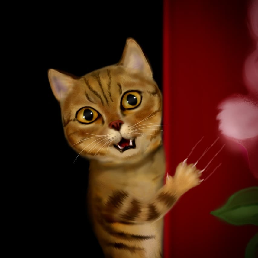 #wip Wonder what's he looking at? #wtfcat #sonyafu #art #workinprogress