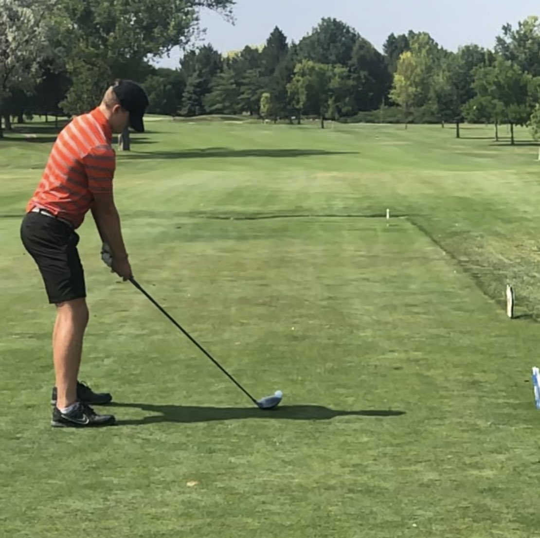 Gauge Nichols hits his first ever tournament shot. All 12 Erie Golfers have now played tournament golf this year! ⁦<a href="/ErieHSAthletics/">Erie HS Athletics</a>⁩