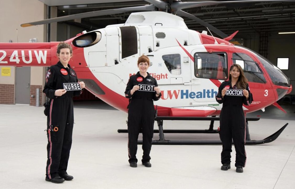 brisho_eth's tweet photo. It was so great to be able to take part in Medflight History as part of the 1st ever all female crew.  The sky is the limit!
https://t.co/dhN4aaERdl https://t.co/S2gCsBB87t