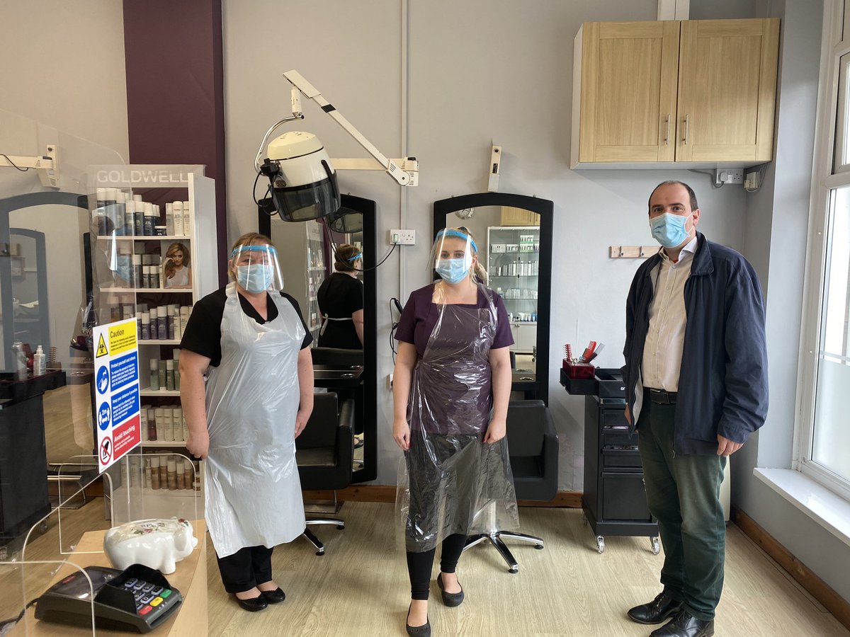 With Karen &amp; Charlotte at <a href="/karens_salon/">Karens Salondipton</a> in #Dipton today!

So glad that they’re open &amp; busy again.

Really great to meet Karen, who is an absolute stalwart of the local community in #Dipton