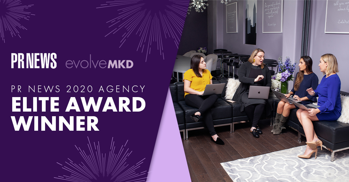 EvolveMKD's tweet photo. You're only as good as the company you keep. That's why we are honored to be included in @PRNews' inaugural Agency Elite Top 100. Check out their new online portal featuring the best of communications, marketing, and digital agencies: https://t.co/UgnX6qU30I https://t.co/xschNfEMo6