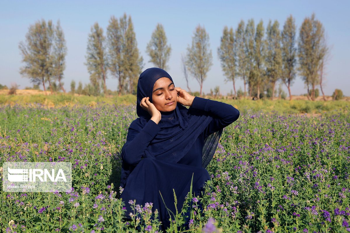 1. Photographer Hasan Shirvani asked children in the provinces of Kerman and Sistan and Baluchistan, the poorest regions of Iran, to use their bodies to communicate what they are wishing for.  Yalda wishes she had headphones so she could listen to her favorite music.