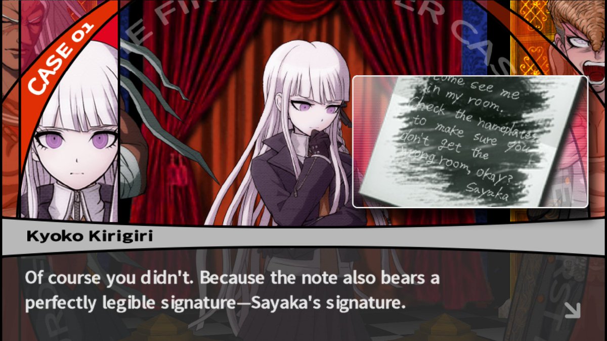 oh boy, sayaka's canon handwriting