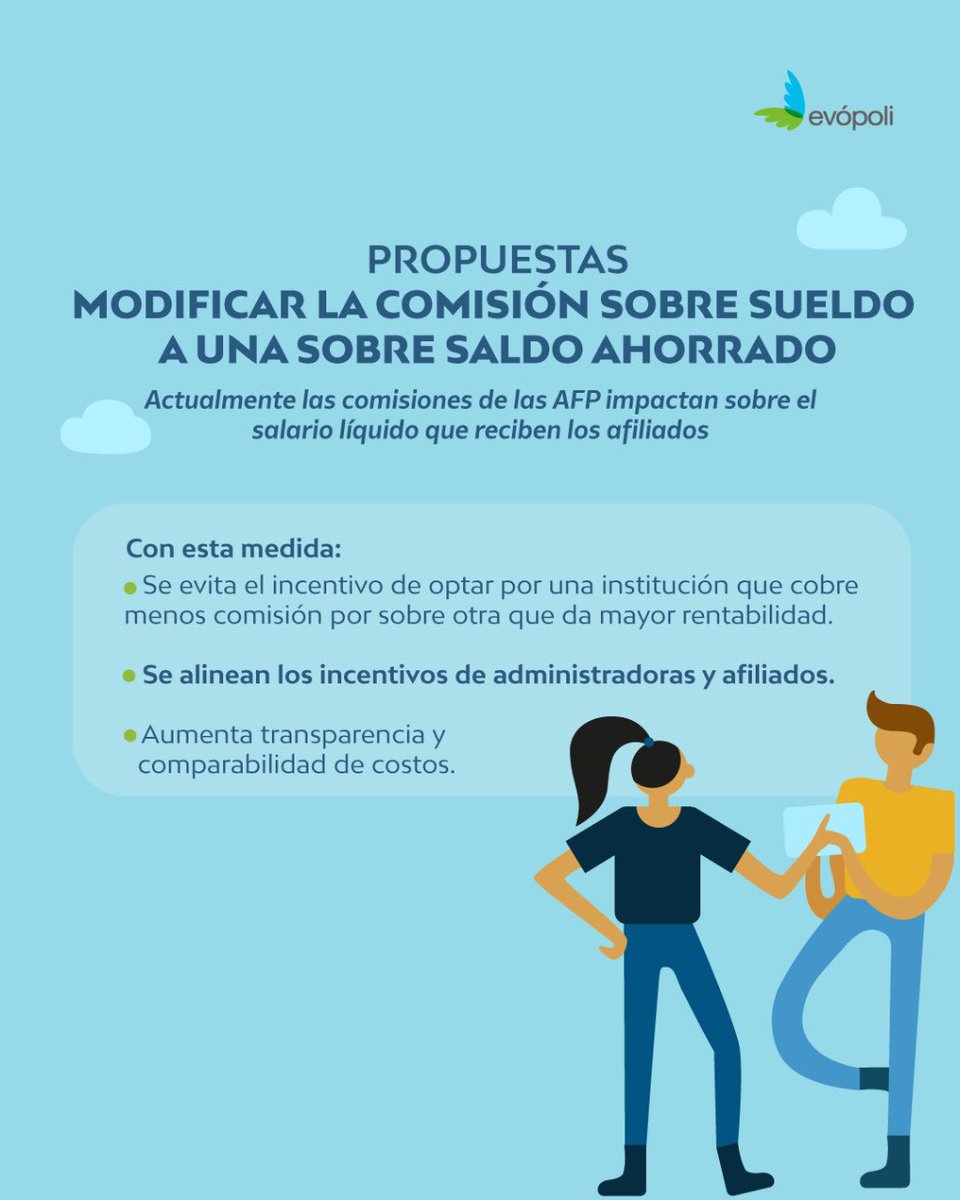 evopoli's tweet photo. PROPUESTA EVÓPOLI: MEJORES PENSIONES PARA CHILE

Junto con el centro de estudios @horizontalchile le presentamos a la Ministra del Trabajo, María José Zaldívar una propuesta a la Reforma de Pensiones. Parte de iniciativas en estas laminas👇🏽 https://t.co/kVwA85BOsI