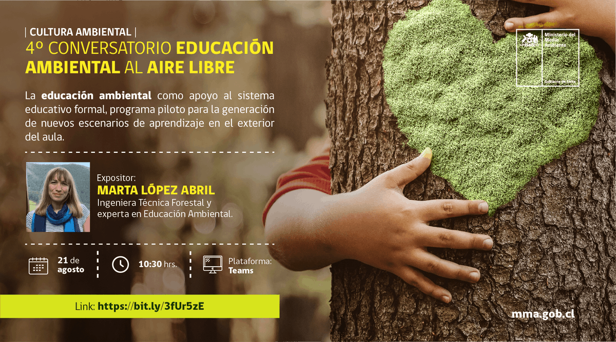 redesambiental's tweet photo. ¡Tenemos un nuevo conversatorio de educación ambiental al aire libre!

Este viernes 21 de agosto a las 10.30 horas expondrá la española Marta López Abril, Ingeniera Técnica Forestal y experta en Educación Ambiental.

Únete a través de Teams: https://t.co/6XTX46zgQI https://t.co/FyrXUOtSYR