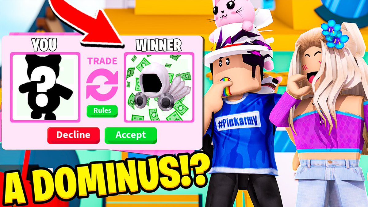 Code Defild On Twitter Roblox Adopt Me But This Pet Is Worth A Dominus My First Video On My New Channel Go Check It Out And If You Like The Video Be - sub roblox name
