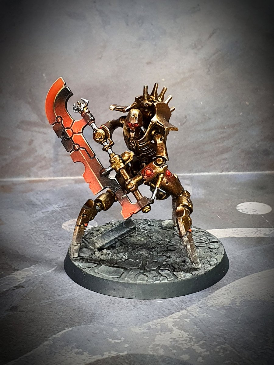 UnhingedPainter's tweet photo. First couple of AngriBois ready for the table! 
#necrons40k #PaintingWarhammer #warhammer40k #necrons #40K #Indomitus #warmongers https://t.co/Rf0UzhzSqJ