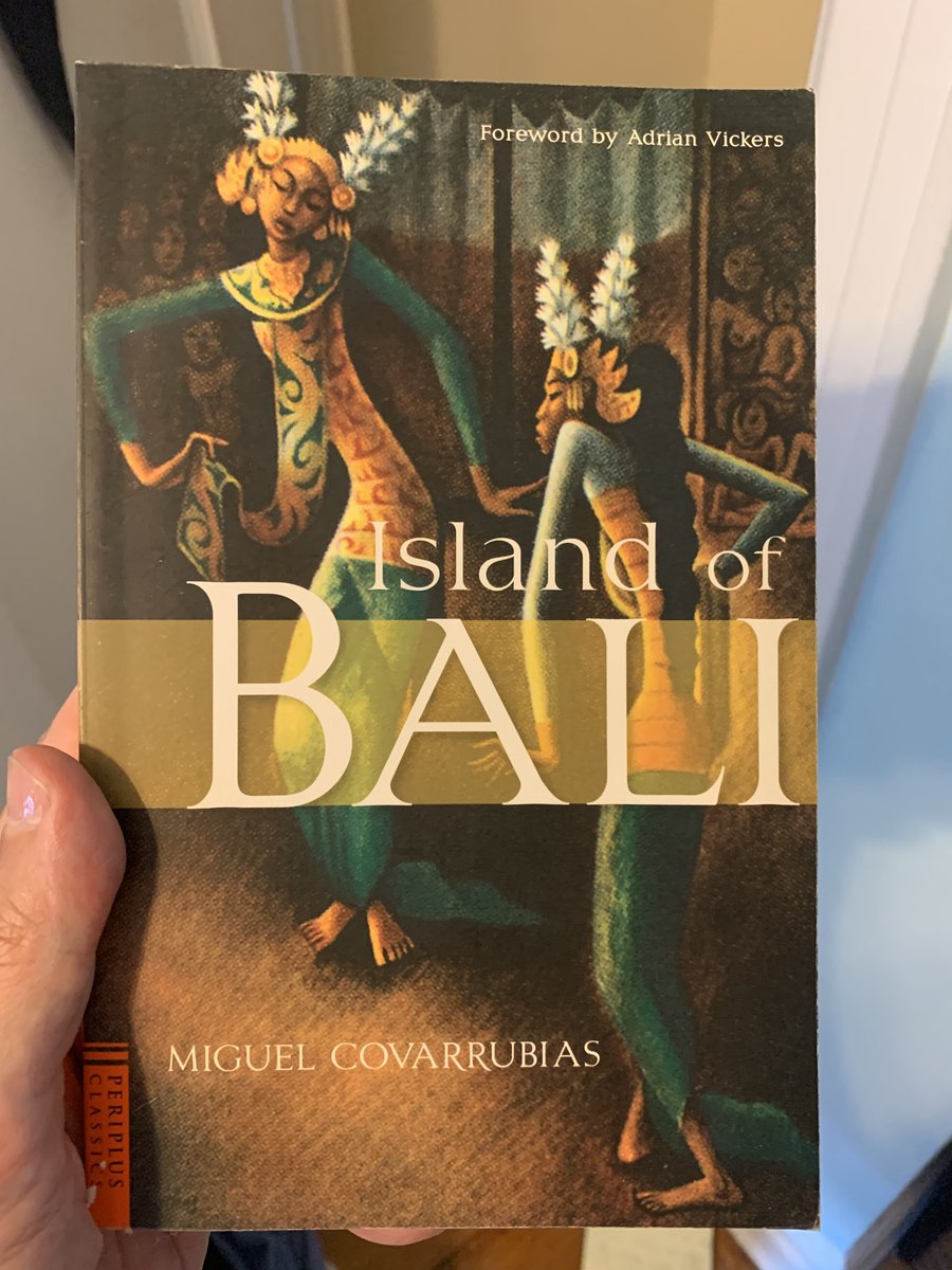 Bought this from  @mcnallyjackson with the gift certificate the store gave me for doing a "Now the Hell Will Start" reading. The author was a muralist before becoming a self-taught anthropologist. I'll make it Bali someday...