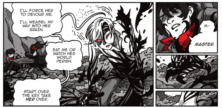 New Namesake update. 
Bad goop man!!!!!
#fairytales #namesakecomic #hiveworks
☆Comic ☆-- https://t.co/rJ0sFNn2GZ                                      
☆Patreon☆ -- https://t.co/lWLa2Pc34Q 