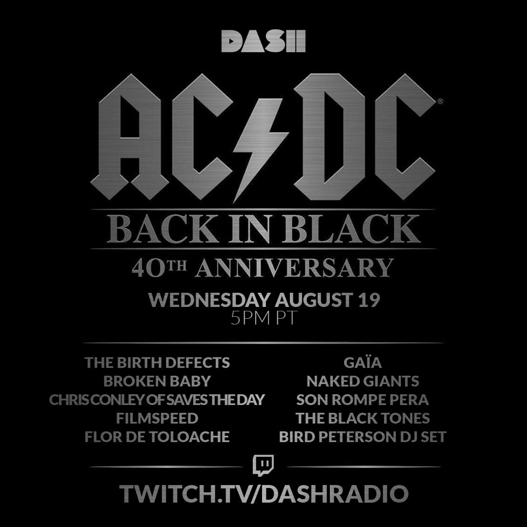 YOU shook me all night long! twitch.tv/dashradio