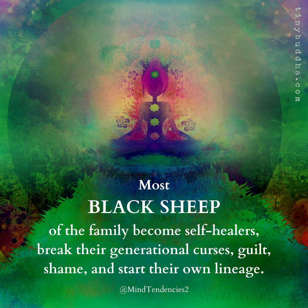 Tiny Buddha On Twitter: ""Most Black Sheep Of The Family Become Self-Healers, Break Their Generational Curses, Guilt, Shame, And Start Their Own Lineage." Https://T.co/Jg6Ywfqbqf" / Twitter